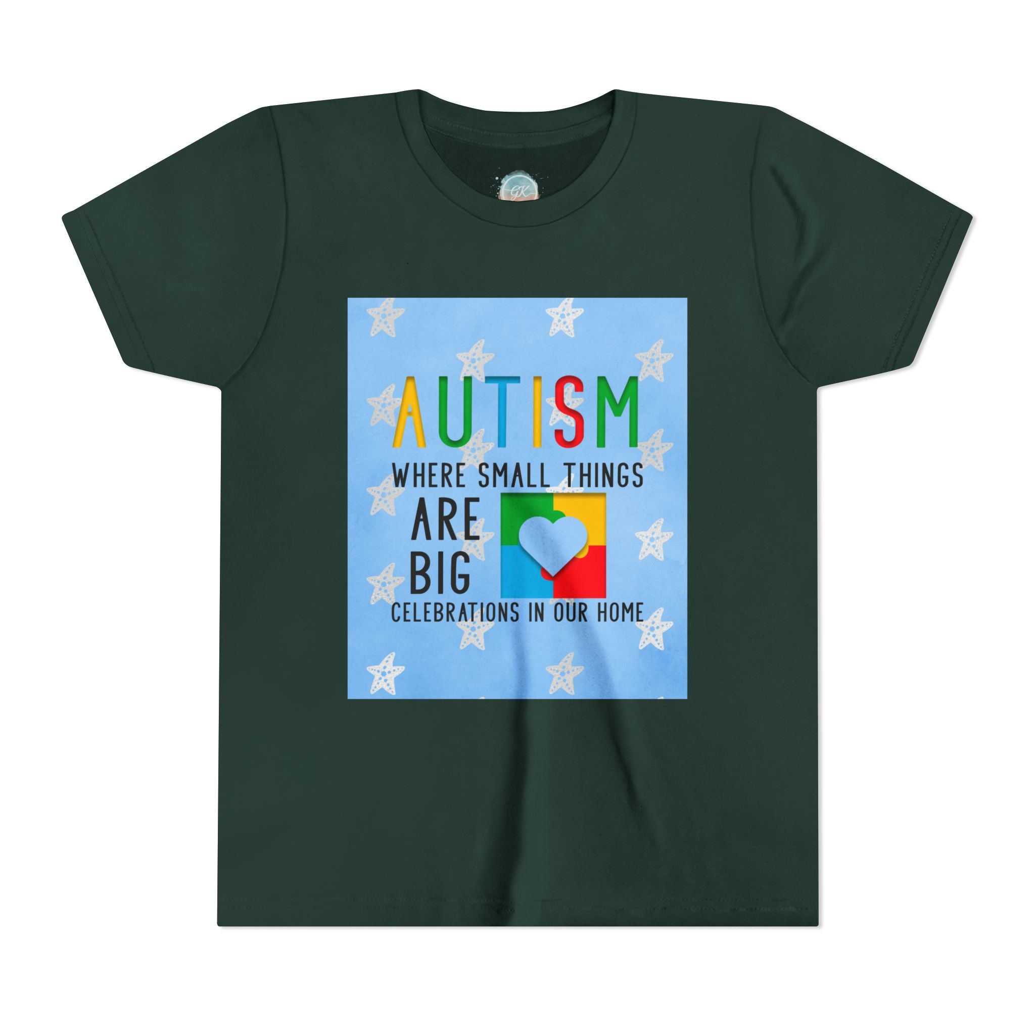 Autism Awareness Youth Tee — "Where Small Things Are Big" Celebration Kids Shirt