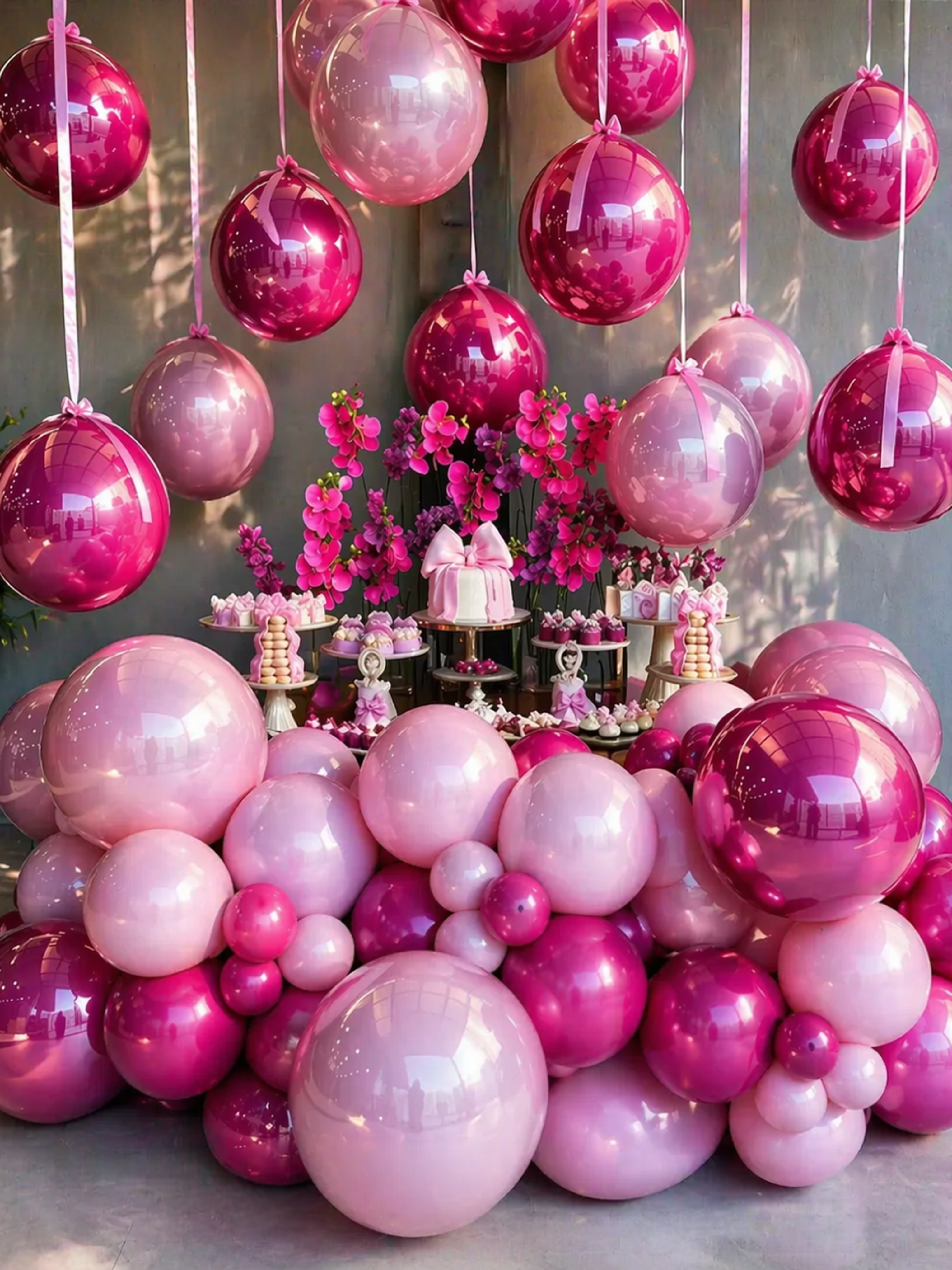 Pink Balloon Party Decor