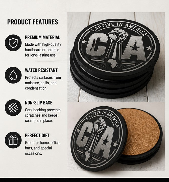 Custom engraved acrylic coasters set of 4 - product features