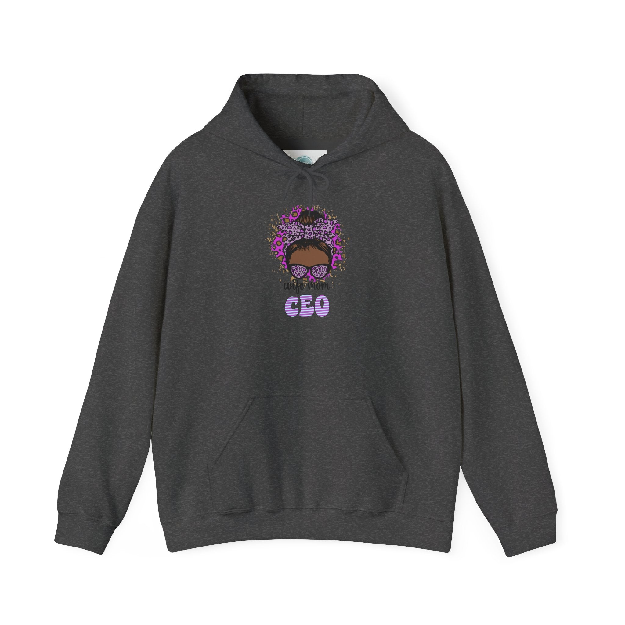 CEO Afro Girl Hoodie — Girl Boss Graphic Pullover