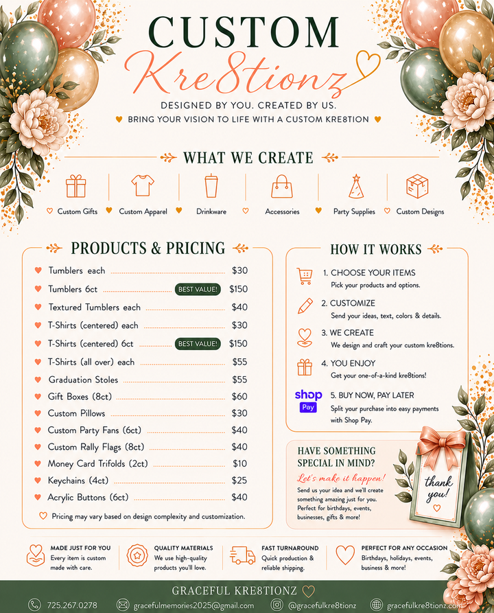 Custom Kre8tionz Order