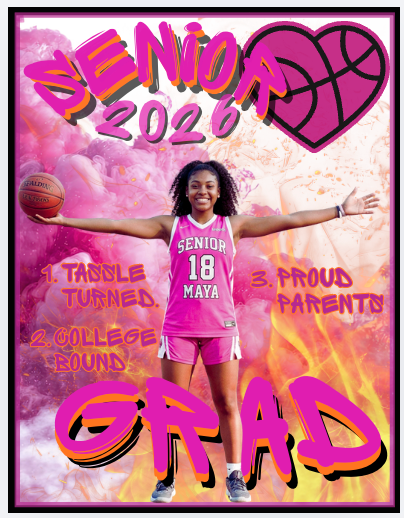 Editable BB Girl Money Card/GRAD FAN/YARD SIGN