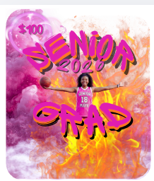 Editable BB Girl Money Card/GRAD FAN/YARD SIGN