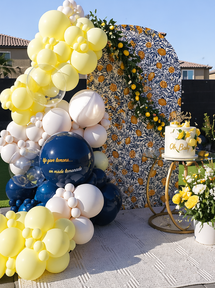 Simple Garland with Backdrop Arch