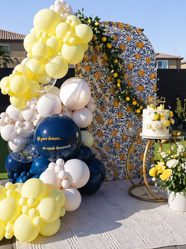 Simple Garland with Backdrop Arch